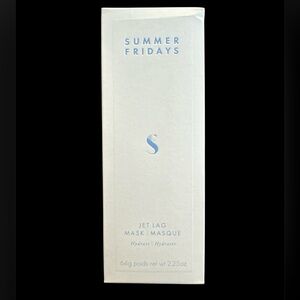 Summer Fridays Jet Lag Mask NIB(box boo-boo, product fine). Full sz! Metal tube